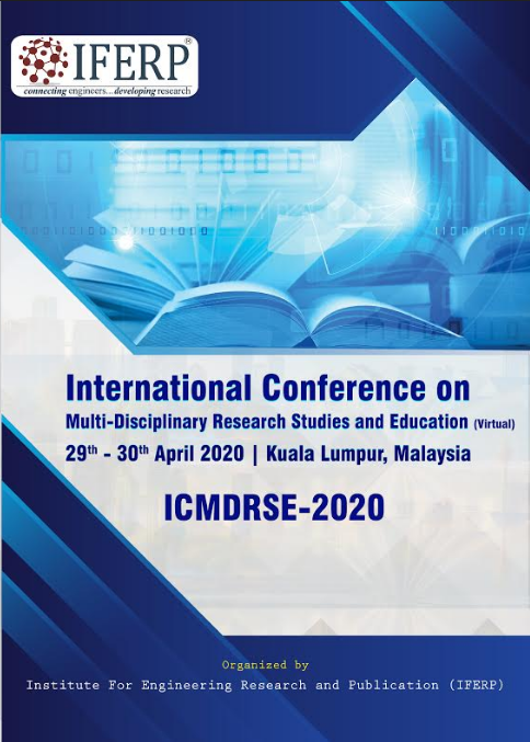 Proceeding book cover for the 3rd ICMDRSE, 2020