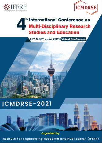 Proceeding book cover for the 4th ICMDRSE, 2021
