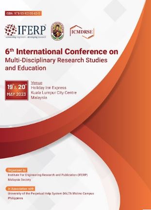 Proceeding book cover for the 6th ICMDRSE, 2023