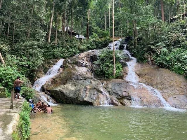 Waterfalls in the Kanching Rainforest Reserve